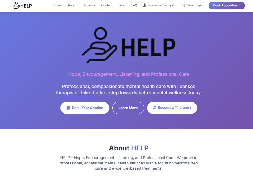 HELP - Hope, Encouragement, Listening, and Professional Care